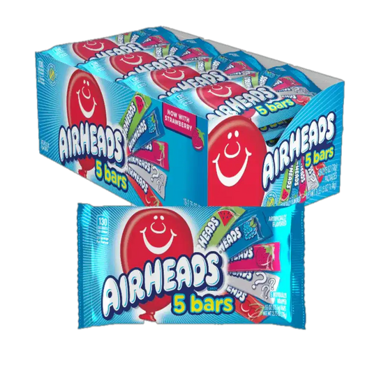 Airheads 5 Bars Chew Candy 2.75 oz