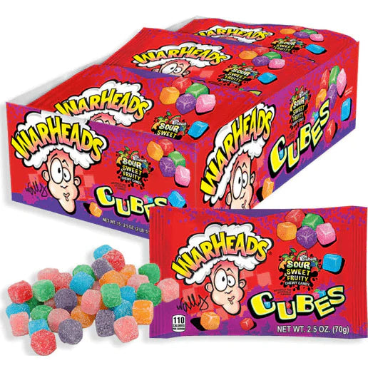 Warheads Chewy Cubes Candy 2 oz
