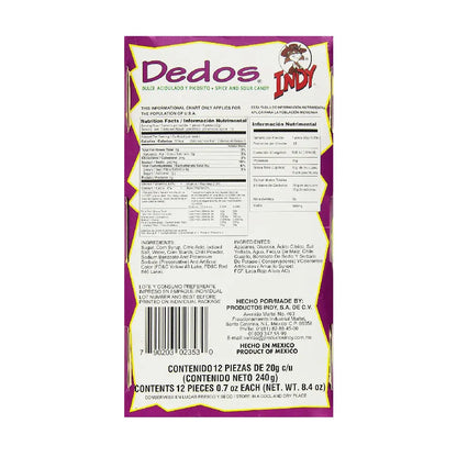 Indy Dedos 12ct 8.4oz