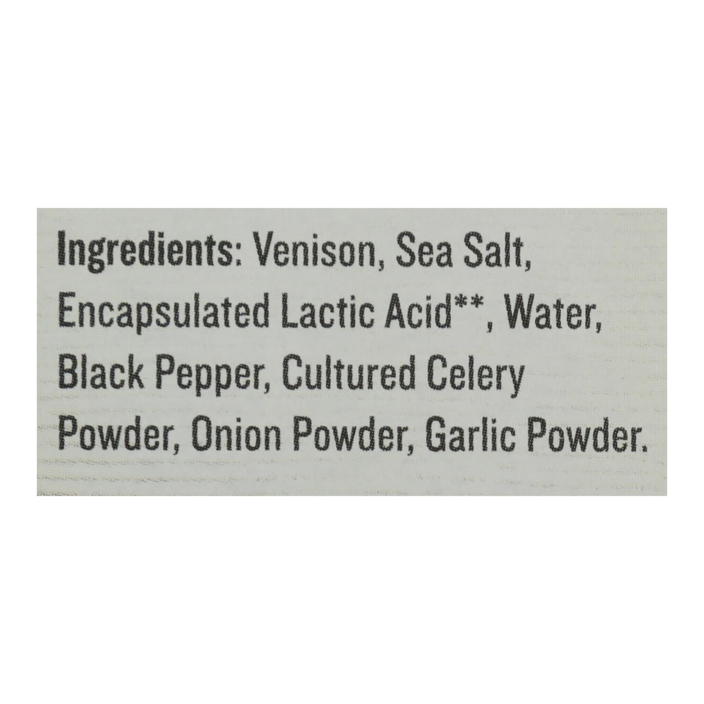 Epic Venison Sea Salt+Pepper Bar (Pack of 8 - 4.1 Oz)