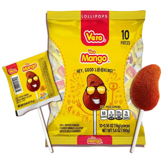 Vero Mango with Chilli Lollipop 4.94 oz 10 ct