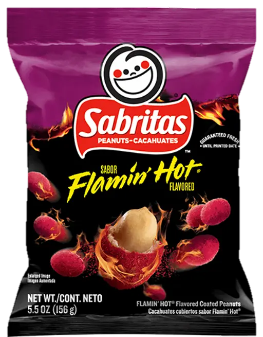 Sabritas Flaming Hot Peanuts 5.5 oz