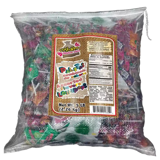 Dulce Idea Costalito Lollipops 5 lb