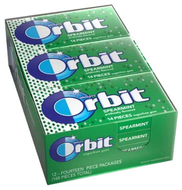 Orbit Gum Spearmint 14 pc