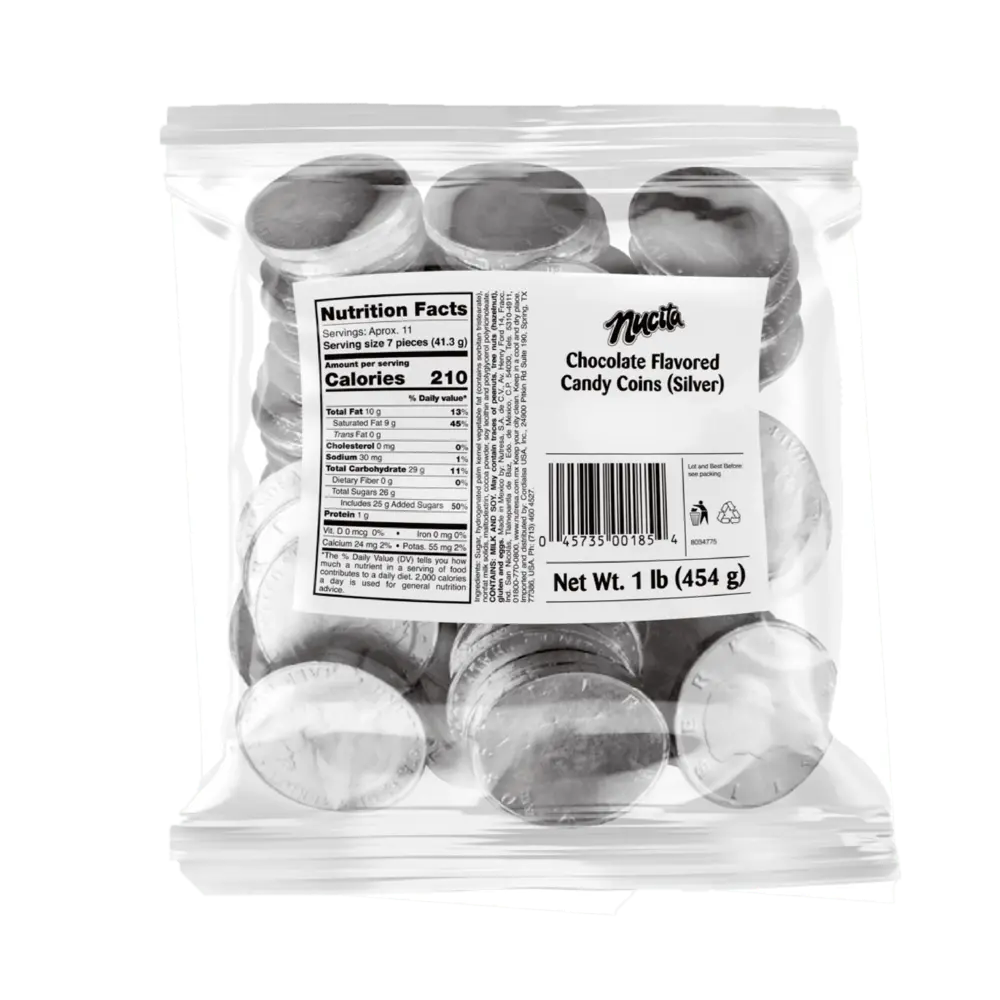 Nucita Silver Coins Chocolate 1 Lb