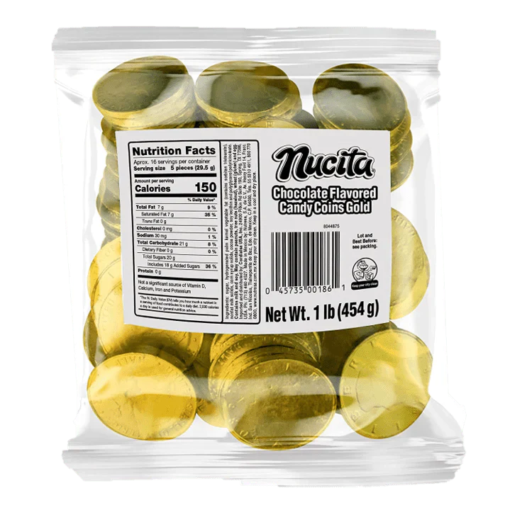 Nucita Gold Coins Chocolate 1 Lb