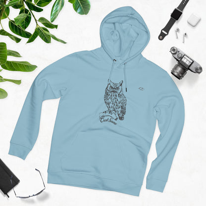HD-055ML-24 Owl Hoodie Owl Lover Gift Woodland Owl Art