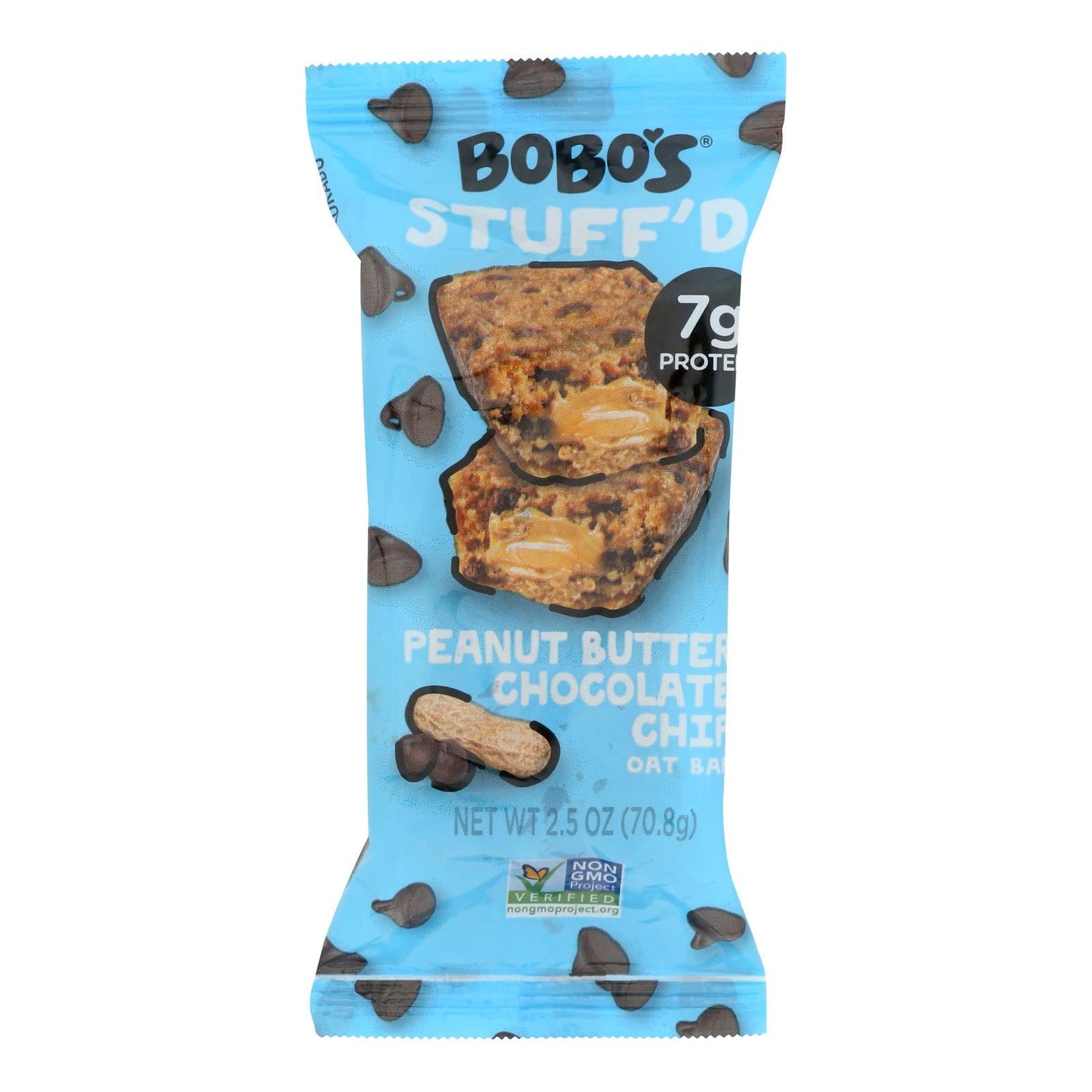 Bobo's Oat Bars - Peanut Butter Filled Chocolate Chip - 2.5 Oz, Case of 12