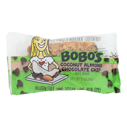 Bobo's All Natural Gluten Free Chocolate Almond Oat Bars, 3 oz, Case of 12