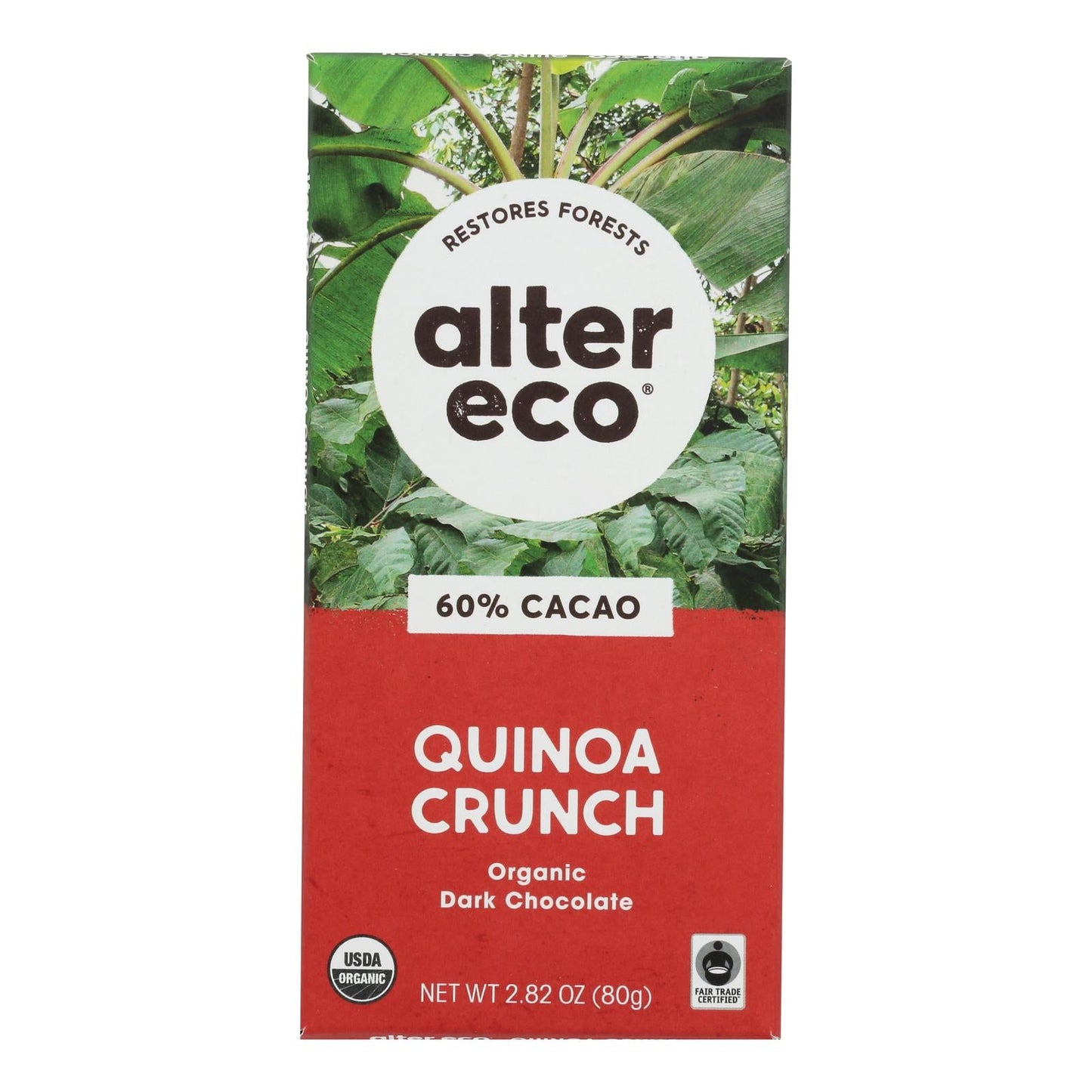 Alter Eco Americas Organic Dark Quinoa Superfood Chocolate Bar - 2.82 Oz Bars - Case of 12