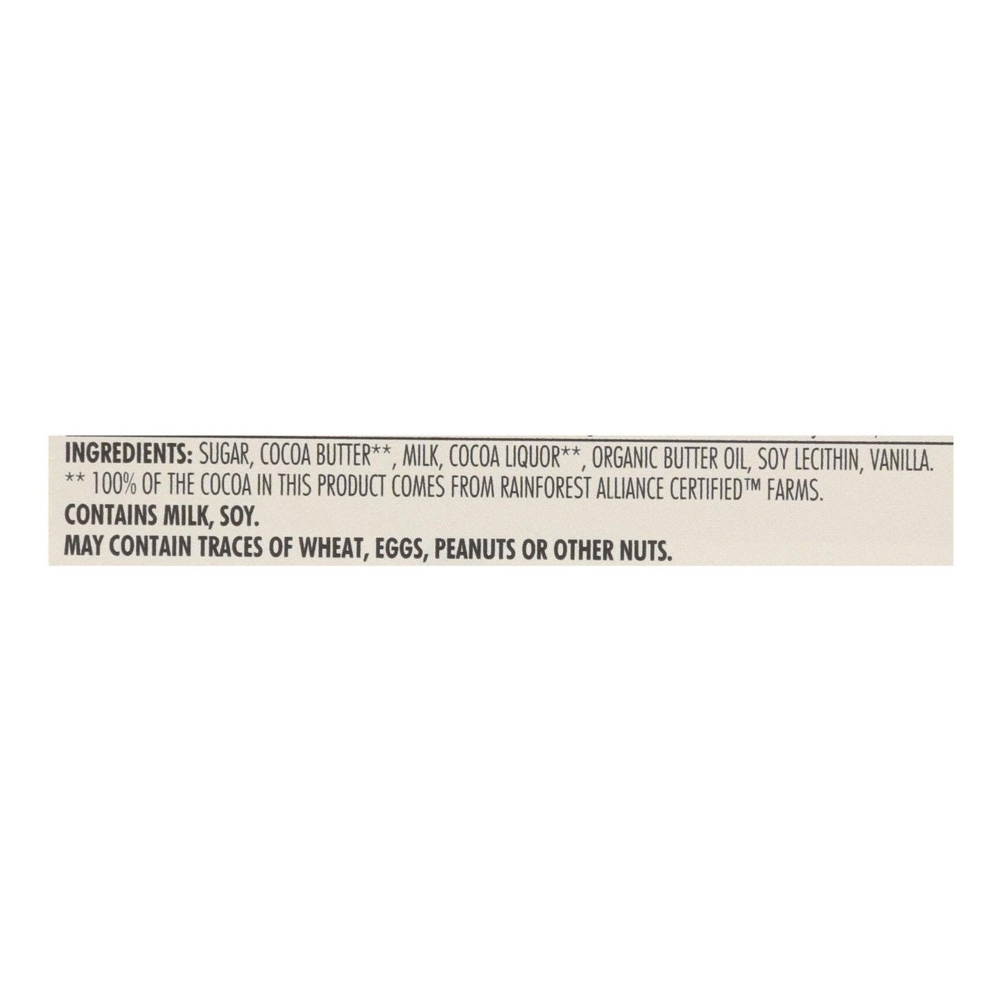 Chocolove Xoxox Milk Chocolate Premium Bar, 3.2 Oz, 12-Pack
