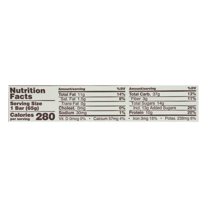 Gomacro Organic Dark Chocolate Almond Protein Bar, Case of 12, 2.3 oz.