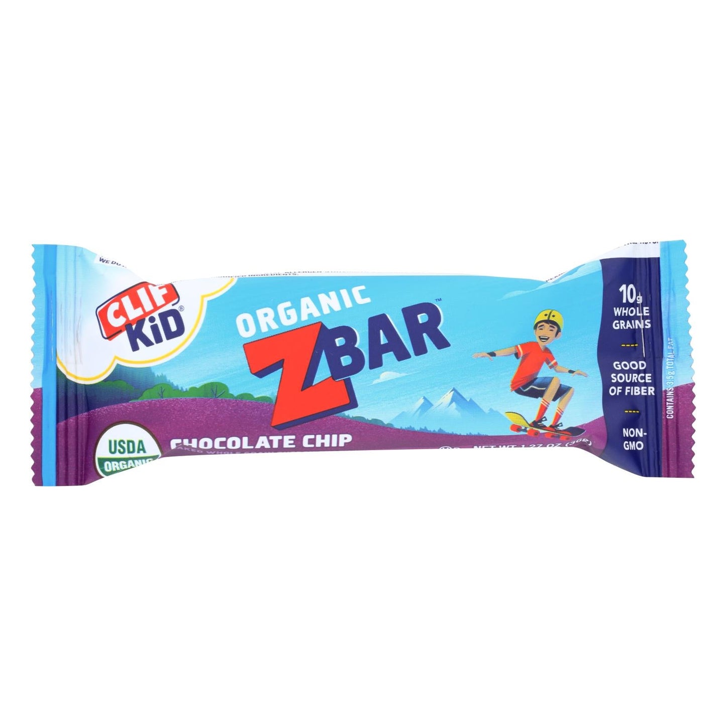 Clif Bar Zbar, Organic Chocolate Chip, 1.27 Oz Each, Case of 18