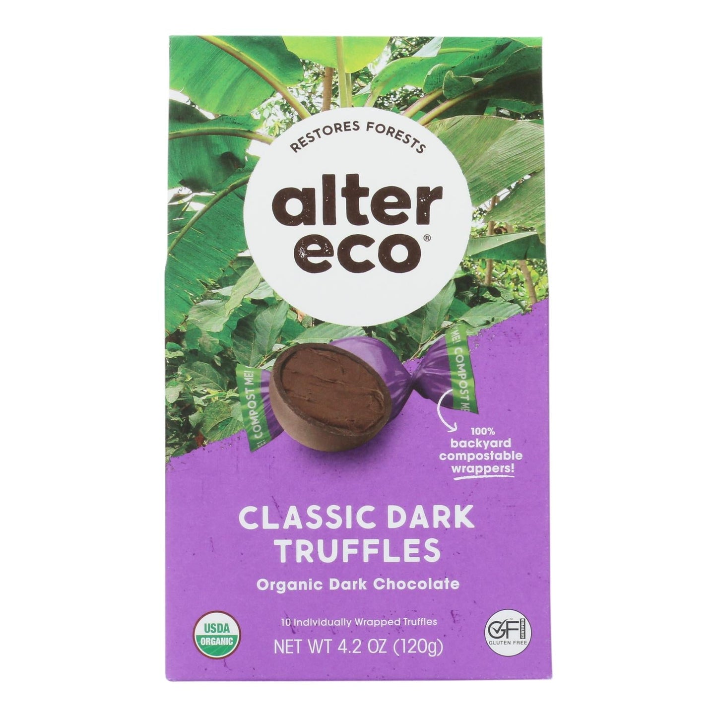 Alter Eco Organic Black Truffle - 10 Pack - 4.2 Oz