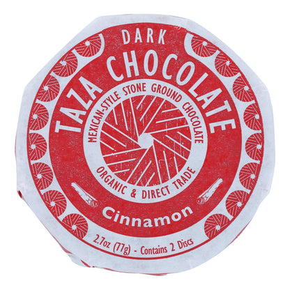 Taza Mexicano Organic Discs: 50% Dark Chocolate Infused with Cinnamon (2.7 Oz, Case of 12)