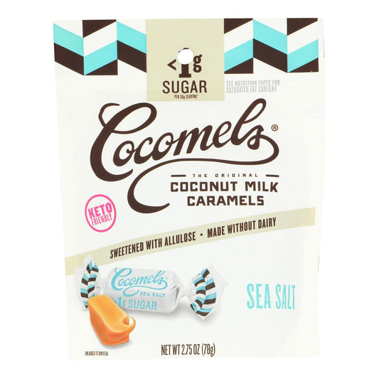 Cocomels Sugar Free Caramel Coconut Milk with Sea Salt (Case of 6 - 2.75 Oz Packs)