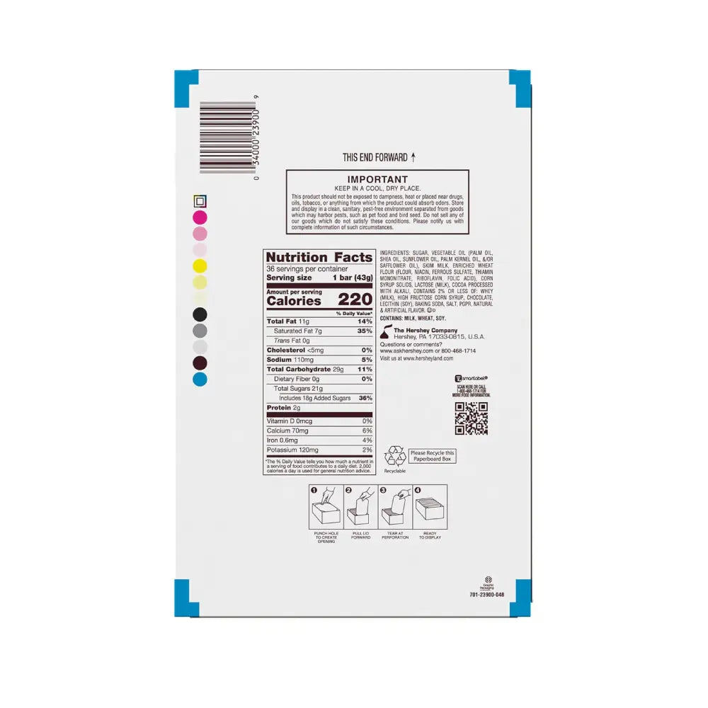 Hersheys Cookies Creme 1.55 oz