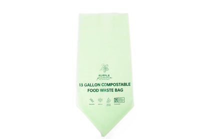 Compostable Kitchen Garbage Bags – 13 Gallon & 3 Gallon Sizes. Durable & Leak Proof