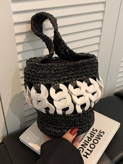 Woven Bucket Handbag
