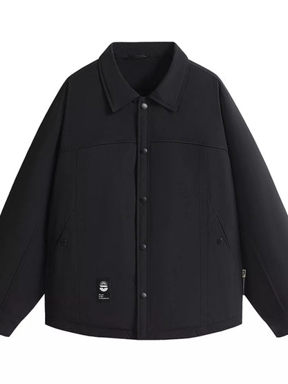 Men's Plus Size Casual Snap-Down Lightweight Jacket