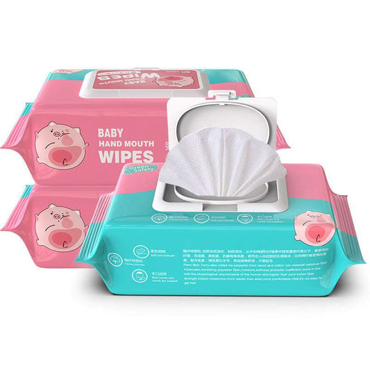 Wet Wipes For Newborn Infants 80 Drawstring Cover