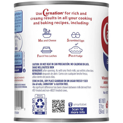 Nestle Carnation Evaporated Milk 12 oz