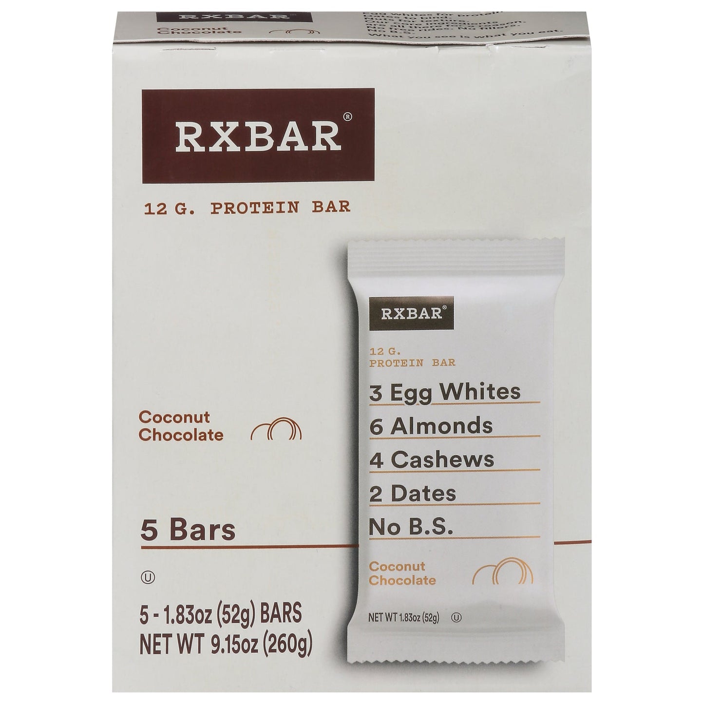 Rx Bar Coconut Chocolate Protein Bar - 6 x 1.83oz Packs