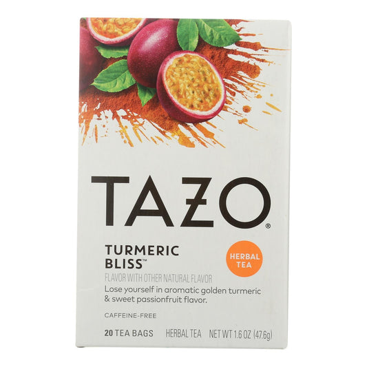 Tazo Tea Turmeric Bliss Tea Bags - Case of 6 - 20-Count