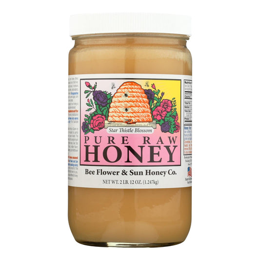 Bee Flower & Sun Honey - Star Thistle Blossom Honey - 44 oz. Case