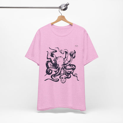 TS-034ML-24 Octopus T-Shirt Ocean Lover Octopus Art Design