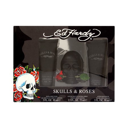 Ed Hardy Skulls & Roses 3-piece set