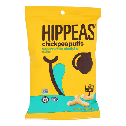 Hippeas White Cheddar Chickpea Puffs - Pack of Six 1.5 oz Bags