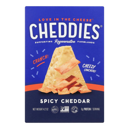 Cheddies Spicy Cheddar Crackers, 6 x 4.2 Oz