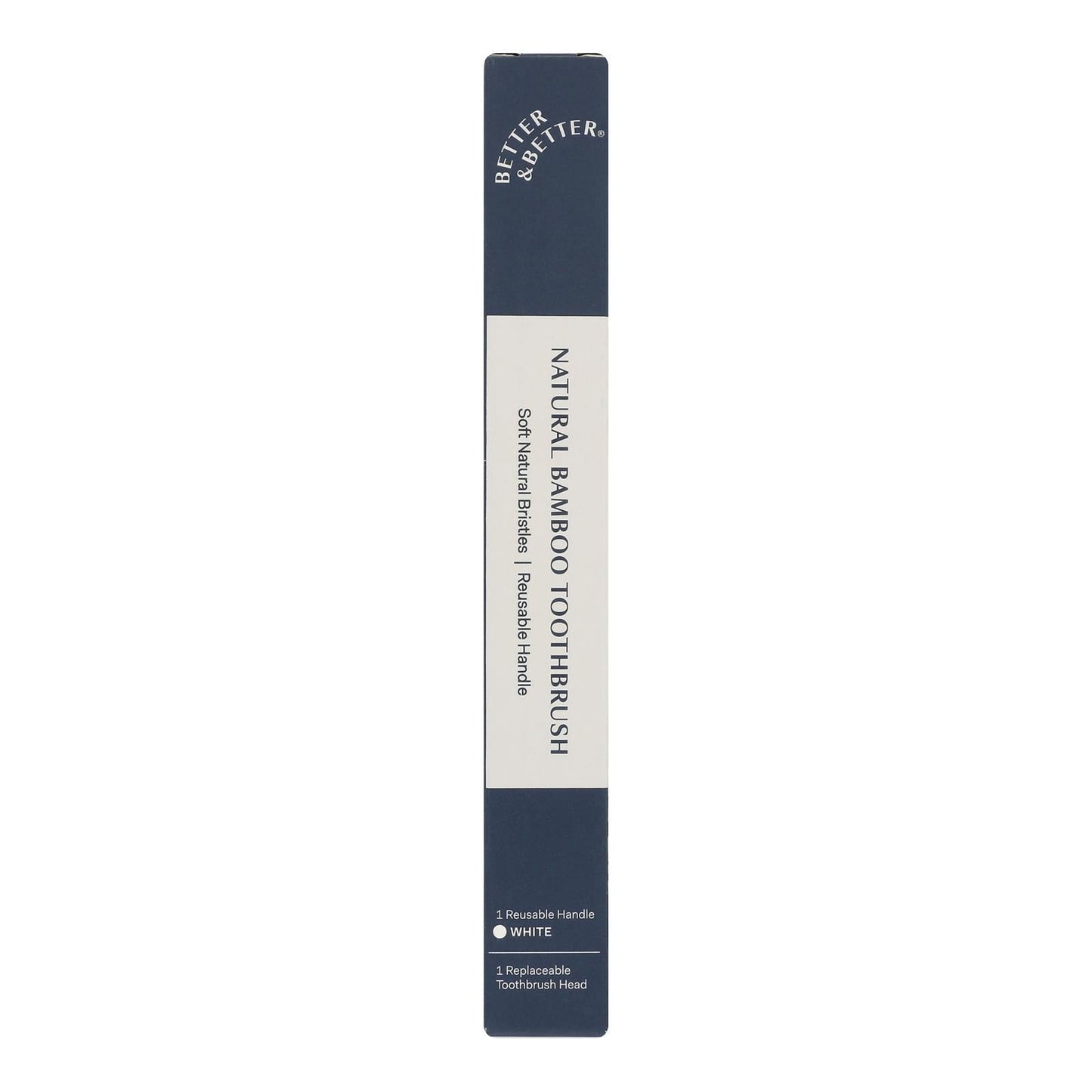 Better & Better Bamboo Toothbrush - White Soft Toothbrush - 1 Each
