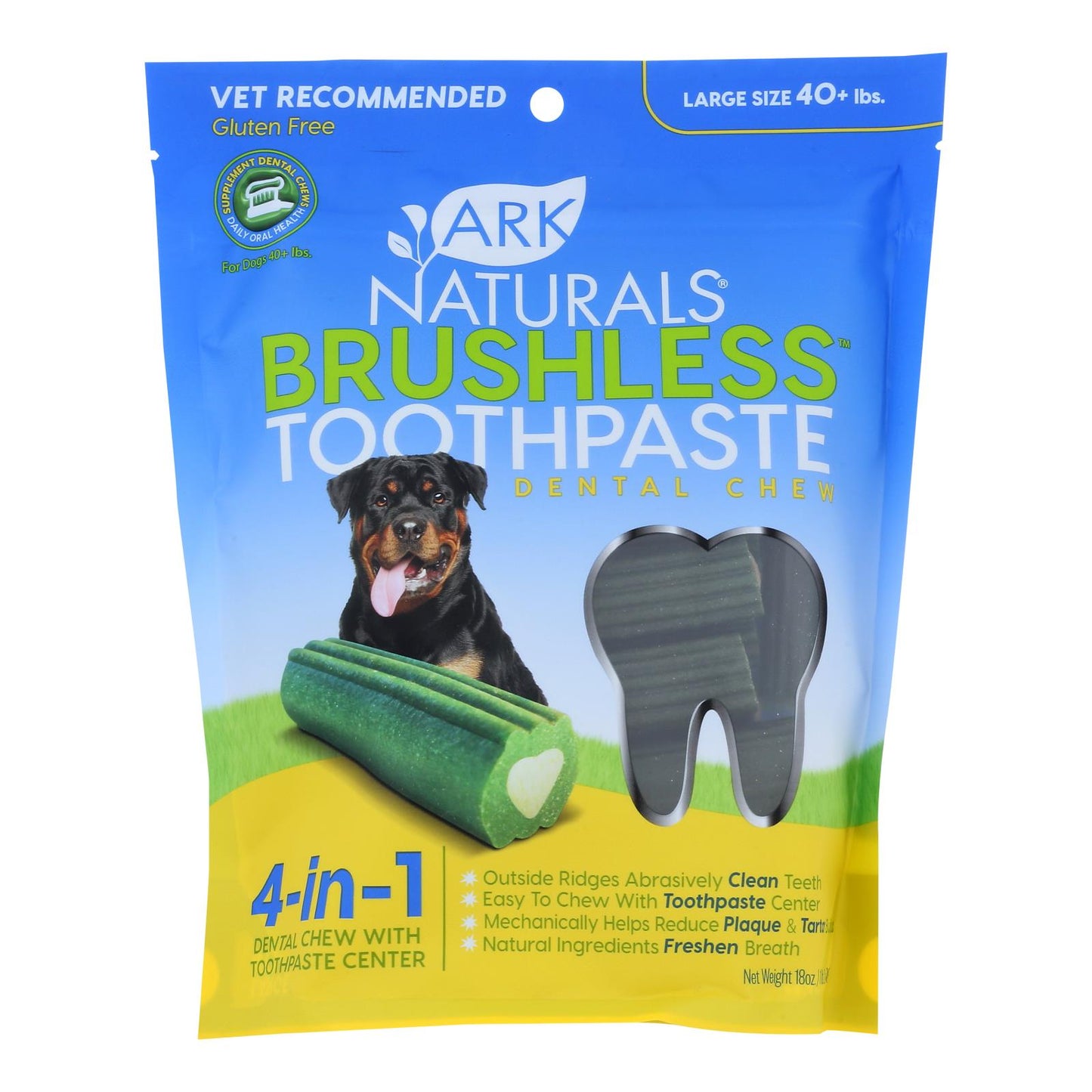 Ark Naturals Brushless Toothpaste Chew Large Pack-6