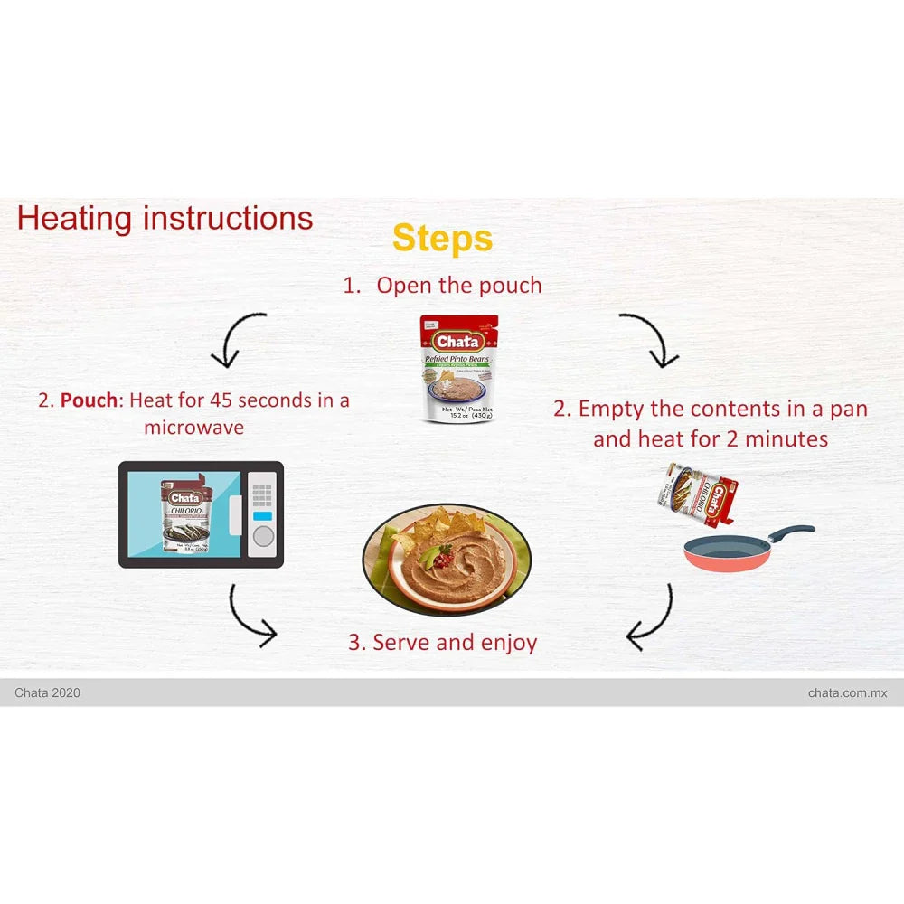 Chata Refried Pinto Beans 15.2 oz