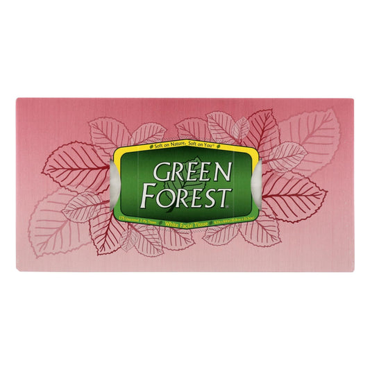 Green Forest Facial Tissue, White, Case of 25 (175 Count)