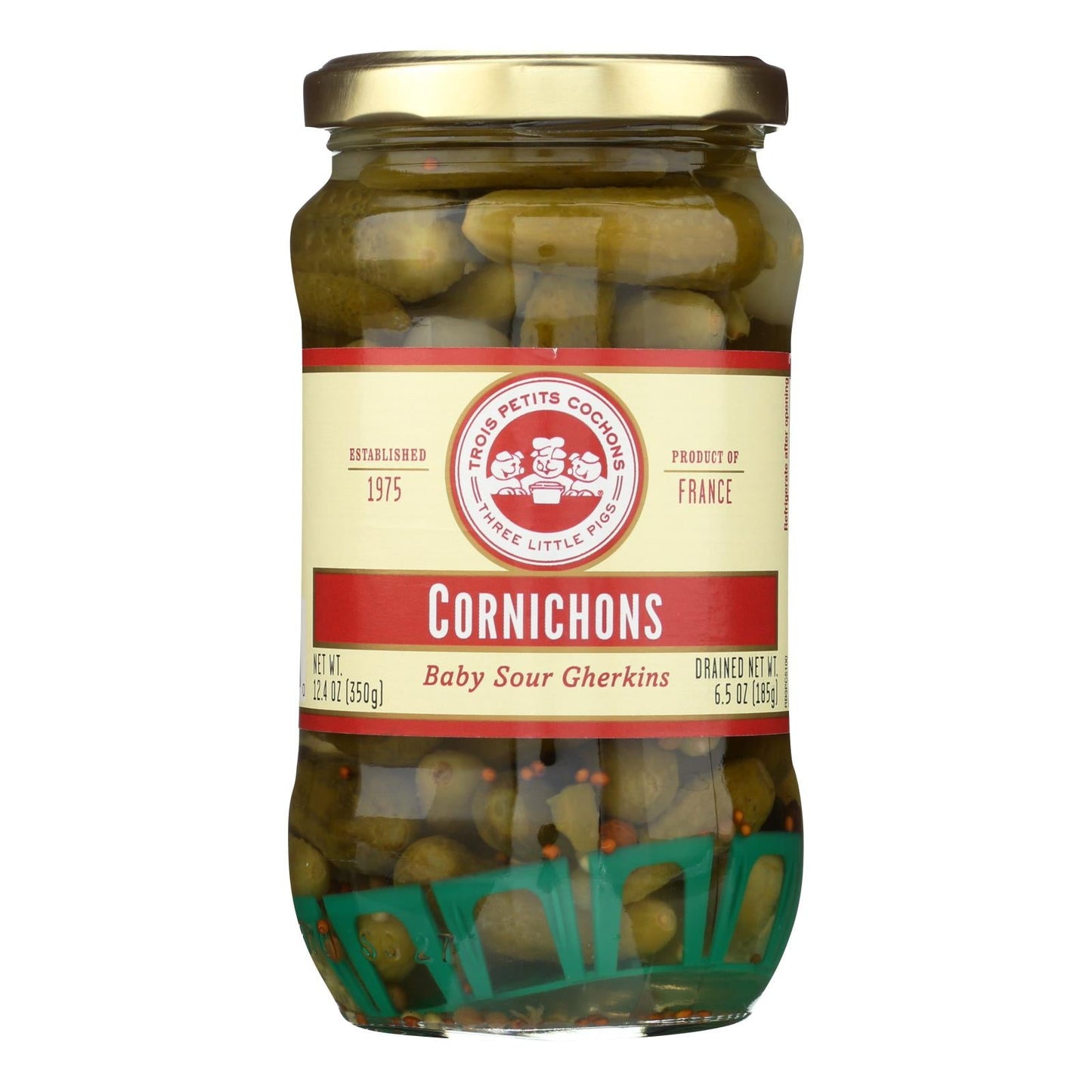 Trois Petits Cochons Cornichons, Case of 12 - 12.4 Oz.