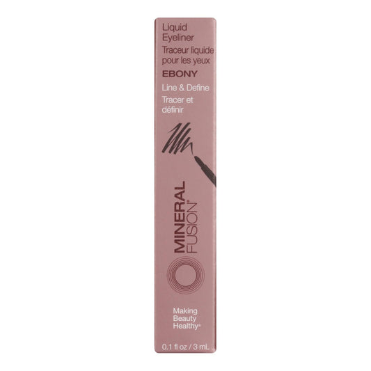 Mineral Fusion Liquid Eyeliner in Ebony, 0.1 Oz