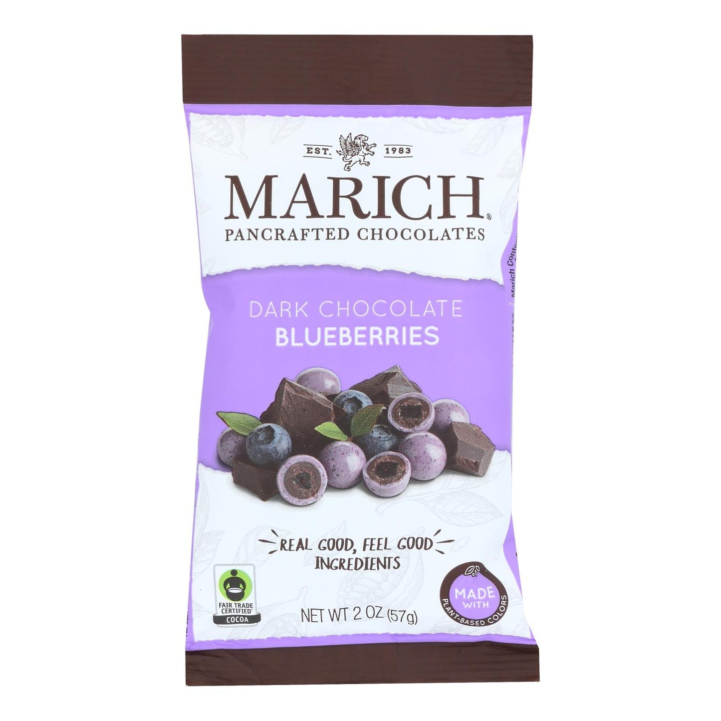 Marich Dark Chocolate Blueberries - 24 Oz (Case of 12)