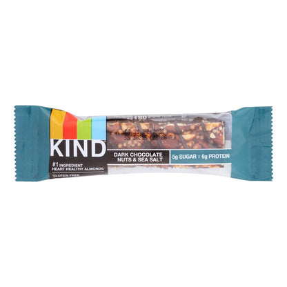 Kind Dark Chocolate Nuts and Sea Salt Bar - 1.4 oz - 12 Pack