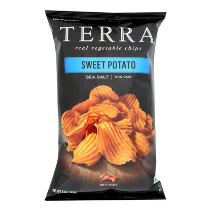 Terra Sweet Potato Chips, Sea Salt, 5 oz Bag, Case of 12