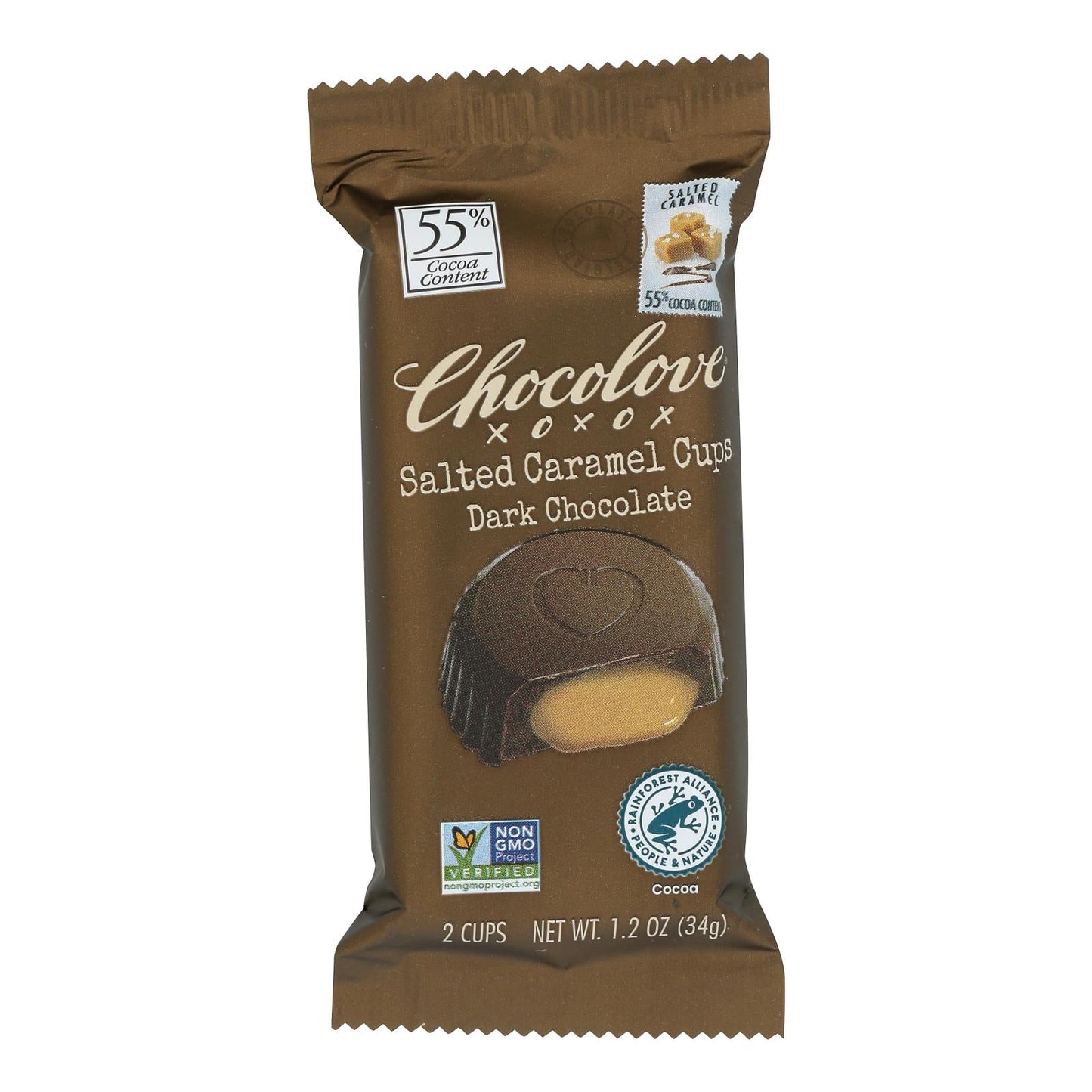Chocolove Salted Caramel Dark Chocolate - 1.2 Oz. - Pack of 10