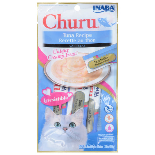 Inaba Churu Tuna Cat Treat Puree - 2oz Pack (8 Pouches)