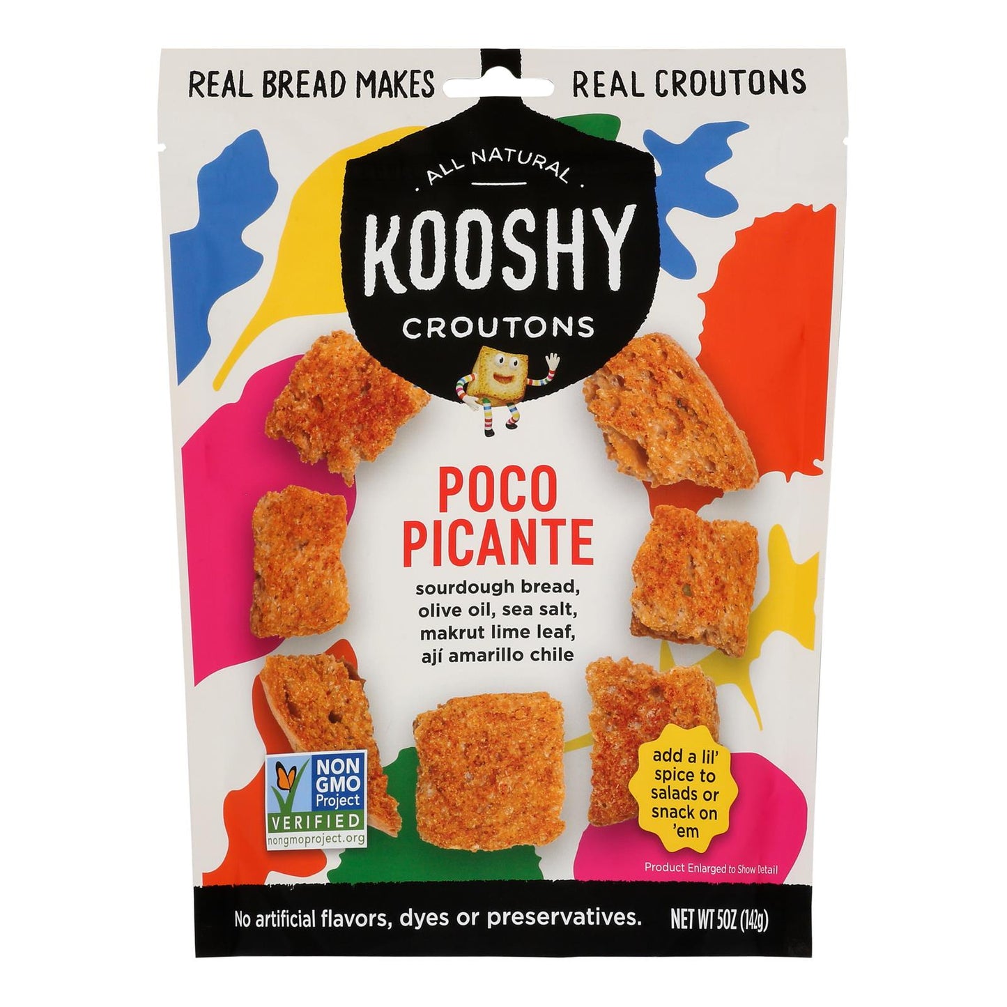 Kooshy Croutons Poco Picante - 5 oz. (Case of 6)