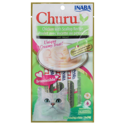 Inaba Churu Puree Chicken Scalp 2 Oz (8 Count)