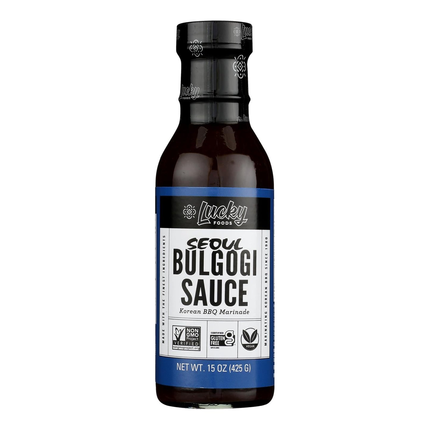 Seoul Vegan Bulgogi Sauce, Korean BBQ, Gluten-Free, Soy-Free, Case of 6 (15 oz)