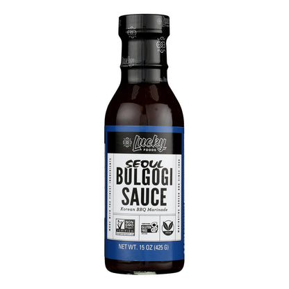 Seoul Vegan Bulgogi Sauce, Korean BBQ, Gluten-Free, Soy-Free, Case of 6 (15 oz)
