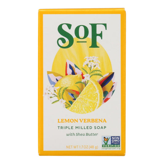 South of France Lemon Verbena Bar Soap, Travel Size, 1.7 oz (Case of 24)