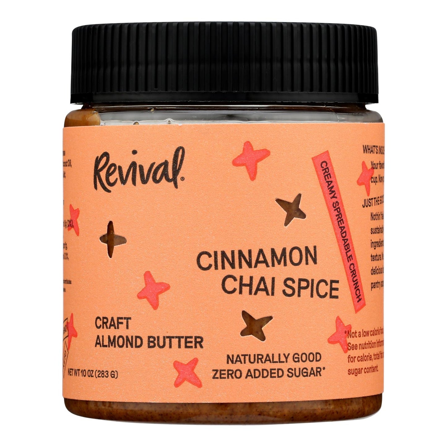 Revival Almond Butter with Cinnamon Chai Spice, 10 oz, Pack of 6